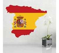 DIYthinker Mapa de la Bandera de la Etiqueta engomada España Pared de Vinilo Personalizado la decoración del hogar Etiqueta de la Pared decoración de la Boda Papel Pintado del PVC diseño de Moda