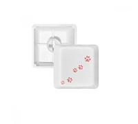 DIYthinker Maullido del Gato Animal De Color Rosa Teclas Pbt Arte Huella De La Pata De Impresión para Teclado Mecánico Blanco OEM Sin Marca De Impresión