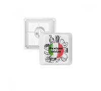 DIYthinker México Bandera Nacional Teclas Boceto De Cactus Pbt para Teclado Mecánico Blanco OEM Sin Marca De Impresión
