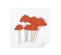DIYthinker Mushroom Línea ilustración de Dibujos Animados patrón de los vidrios del Trapo de Limpieza de la Pantalla del teléfono Limpiador Tela del Ante 2pcs