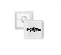 DIYthinker Negros de Origen Animal Pescado Natural Silueta PBT Nombres de Teclas de Teclado mecánico Blanca OEM No Marcado Imprimir R3