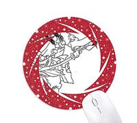 DIYthinker Obra Maestra del Romance Chinese Figura Wusong Wheel Mouse Pad de Goma roja Redonda