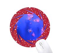 DIYthinker Ocean Medusas Ciencia Naturaleza Foto Wheel Mouse Pad de Goma roja Redonda