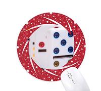 DIYthinker PAI Gow dominó Dados Juegos de Azar Wheel Mouse Pad de Goma roja Redonda