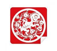 DIYthinker Papel-Cut Mono Animal China del Zodiaco Arte Vidrios paño de Limpieza para la Pantalla del teléfono Limpiador Tela del Ante 2pcs