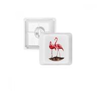 DIYthinker Par De Teclas Flamenco Rojo del Amor De Pbt para Teclado Mecánico Blanco OEM Sin Marca De Impresión