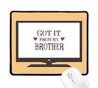 DIYthinker para mi Familia la Tengo de mi Hermano Presente Mouse Pad Alfombrilla de Goma Antideslizante Juego Oficina