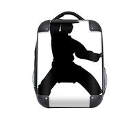 DIYthinker Patrón de Porcelana del Arte marcial de Shaolin Kung Fu Dura de la Caja de Transporte para Hombro Niños Mochila 15" Regalo