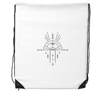 DIYthinker Patrón Totem Geometría extranjera de la Fan del morral del Lazo Compras Deportes Bolsas de Regalo