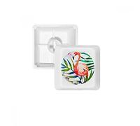 DIYthinker Plantas Tropicales Flores Flamenco Pbt Teclas De Teclado Mecánico Blanco OEM Sin Marca De Impresión