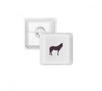 DIYthinker Postura Estática Unicornios Silueta Negro Pbt Teclas para Teclado Mecánico Blanco OEM No Marca De Impresión
