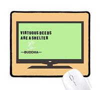 DIYthinker Presupuesto Obras virtuosas Son Refugio de Buda Mouse Pad Alfombrilla de Goma Antideslizante Juego Oficina