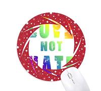 DIYthinker Rainbow Gay Lesbian Bandera ilustracion Wheel Mouse Pad de Goma roja Redonda