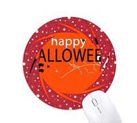 DIYthinker Rojo Feliz el temor a los Fantasmas de Halloween Wheel Mouse Pad de Goma roja Redonda
