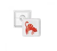 DIYthinker Rojo Smiling Fat Cat Teclas Pbt Animales La Acuarela para El Teclado Mecánico Blanco OEM Sin Marca De Impresión