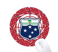 DIYthinker Samoa Oceania National Emblem Wheel Mouse Pad de Goma roja Redonda