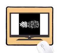 DIYthinker Ser una piña Stand Tall Quote Black Mouse Pad Alfombrilla de Goma Antideslizante Juego Oficina