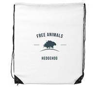 DIYthinker Silueta Azul de Dibujos Animados Erizo Animal morral del Lazo del Bolso de Compras Deportes Bolsas de Regalo