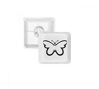 DIYthinker Simples Teclas Negras Que Vuelan Pbt Mariposa Negro para Teclado Mecánico Blanco OEM Sin Marca De Impresión