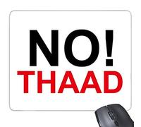 DIYthinker sin thaad contra la Guerra thaad pacifismo contra Negro y Rojo del símbolo del rectángulo de Goma Antideslizante Mousepad del Juego Alfombrilla de ratón
