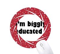 DIYthinker Soy Biggly educados de Donald Trump Wheel Mouse Pad de Goma roja Redonda