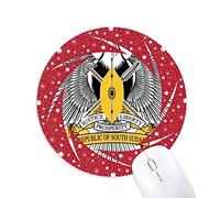 DIYthinker Sudán del Sur Ãfrica Emblema Nacional Wheel Mouse Pad de Goma roja Redonda