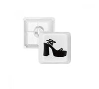 DIYthinker Tacones Patrón De Alta Silueta Teclas Pbt De Las Mujeres Negras De Teclado Mecánico Blanco OEM Sin Marca De Impresión