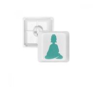 DIYthinker Tailandia Costumbres Cultura Buda Ilustración Teclas Pbt para Teclado Mecánico Blanco OEM Sin Marca De Impresión