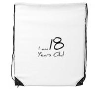 DIYthinker Tengo 18 años de Edad temprana Edad morral del Lazo de Compras Deportes Bolsas de Regalo