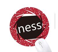 DIYthinker Tennessee USA Mapa Silueta Wheel Mouse Pad de Goma roja Redonda