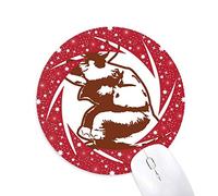 DIYthinker Thai costumbres Cultura Tailandia Escultura Wheel Mouse Pad de Goma roja Redonda