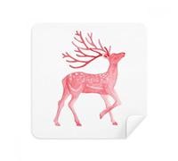 DIYthinker Uicn Animales en Peligro Rojo Ciervo de Sika de los vidrios del Trapo de Limpieza de la Pantalla del teléfono Limpiador Tela del Ante 2pcs