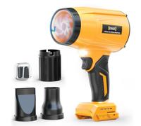 DIYtoolifz Soplador de hojas inalámbrico de 800,000 RPM compatible con Dewalt de 20 V (solo herramienta), motor sin escobillas, velocidad ajustable, soplador eléctrico portátil ligero para coche