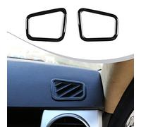 DIYUCAR ABS negro coche interior marco protector cubierta Trim para LR Discovery 3 LR3 2004-2009 decoración accesorios (Dashboard aire acondicionado ventilación)