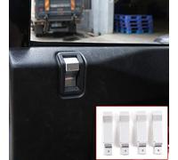 DIYUCAR Aleación de aluminio de la puerta del coche de la manija interna de la decoración de la cubierta para LR Defender 90 110 130 2004-2018 Accesorios de Auto Piezas de repuesto