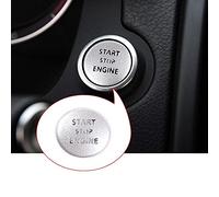 DIYUCAR aleación de aluminio del motor del coche de arranque de la cubierta del botón etiqueta engomada para LR Freelander 2 Accesorios interiores