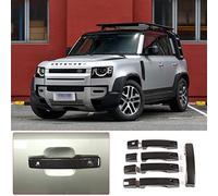DIYUCAR Cubierta de manija de puerta exterior ABS para coche Accesorios para automóvil para LR Defender 110 2020 (fibra de carbono)