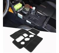 DIYUCAR Funda protectora para caja de cambios de consola central compatible con Ford Ranger 2023-2025, panel protector antiarañazos con bolsas de almacenamiento