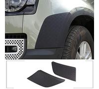 DIYUCAR Para LR Defender 90 110 2020 2021 ABS negro anti-arañazos cubierta protectora Marcos Pegatinas Accesorios del coche (parachoques delantero)