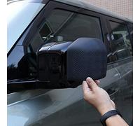 DIYUCAR Para LR Defender 90 110 2020 2021 ABS negro anti-arañazos cubierta protectora Marcos pegatinas Accesorios del coche (espejo retrovisor)