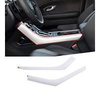 DIYUCAR Tira Decorativa Lateral de Plástico ABS para Consola Central del Cambio de Marchas para Land Rover Range Rover Evoque 2012-2018 (Plateado)