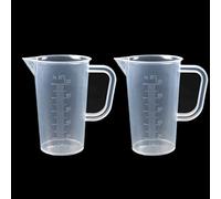 Diyxisk Jarra Medidora,2 Pcs Taza Graduada 100ml,Transparente Para Cocina Laboratorio Microondas Resistente al Calor