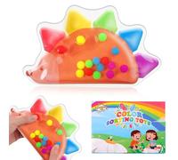 Diyxisk Juguetes Sensoriales Autismo, Aliviar el Estrés Juguete Antiestres, Modelo Erizo Juguete Sensorial, Juguetes Autismo Ordenar por Color, Apto para Niños de 3 a 6 Años, Tdah Niños