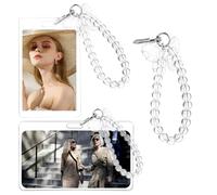 Diyxisk Photocard Holder, 2 Piezas Porta Tarjetas Identificativas, Exquisito Kpop Porta Tarjetas, con Colgante de Mariposa, Aplicable a Tarjetas Crédito, Tarjetas Autobús, Fotos de íDolos