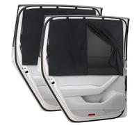 DIZA100 Parasol de Coche Ventana Lateral Trasera Magnético 2 Unidades, 68x51cm, Protección UV, Cortinas Coche Compatible con la Mayoría de Vehículos