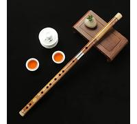 Dizi Bamboo Flauta Profesional Adulto Juego de gama alta amarga Bambú Bambú Refinado Flauta Niños Estudiantes Principiantes Instrumento musical basado en cero C/D/E/F/G Afinación(E)