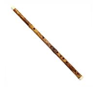 Dizi Kit Flauta De Bambú Profesional Dizi Con 6 Agujeros En Forma De Lágrima Instrumento Musical Chino Con Patrón Natural Para Llave De Concierto GFEDC(C key)
