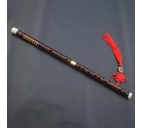 Dizi Kit Flauta Instrumento Principiante Adulto Profesional Bambú Amargo Flauta Transversal Enchufe Único Cobre (B,G Key)