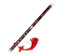 Dizi Kit Flauta Instrumento Principiante Adulto Profesional Bambú Amargo Flauta Transversal Enchufe Único Cobre (A,F Key)