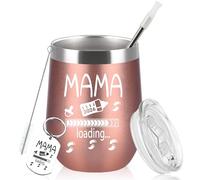Diztoud Ideas de regalo para futuras madres, regalo para madres, regalos para embarazadas, embarazo, anunciar el embarazo, serás mamá, mamá 2026, regalos de Navidad, 350 ml taza de vino de acero